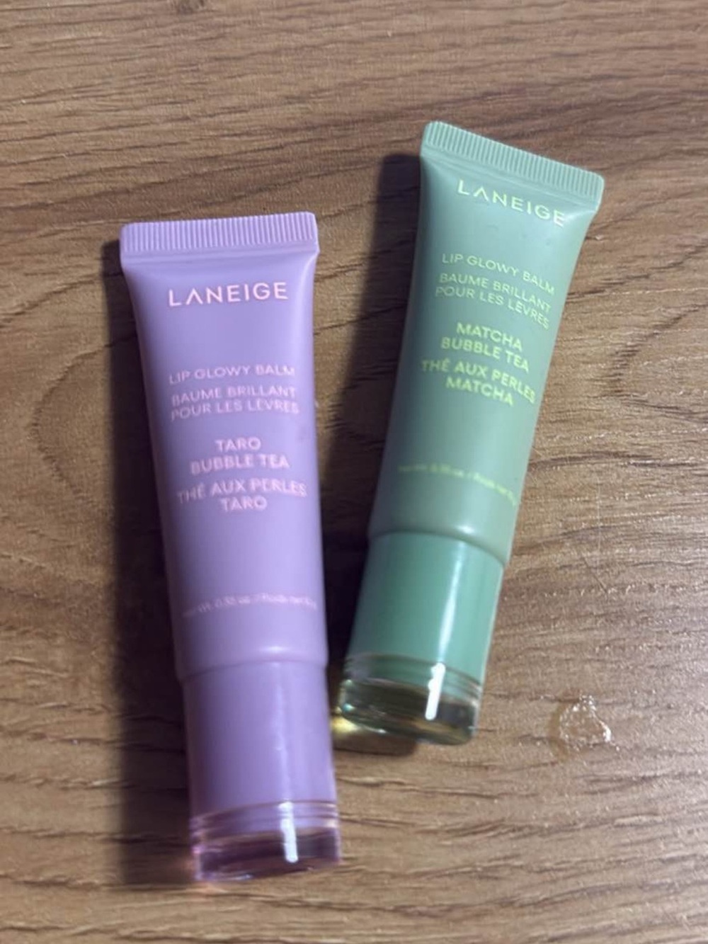 LANEIGE Lip Glowy Balm – Taro Purple & Matcha Green